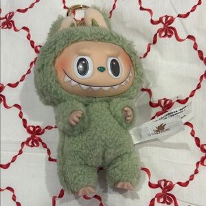 Green Plush Monster Keychain